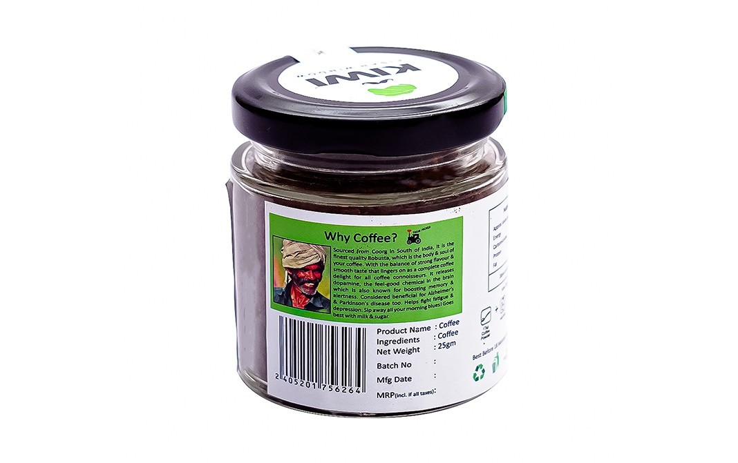 Kiwi Kisan Window Coffee    Glass Jar  25 grams